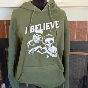 I Believe Alien and Bigfoot Unisex Sweatshirt